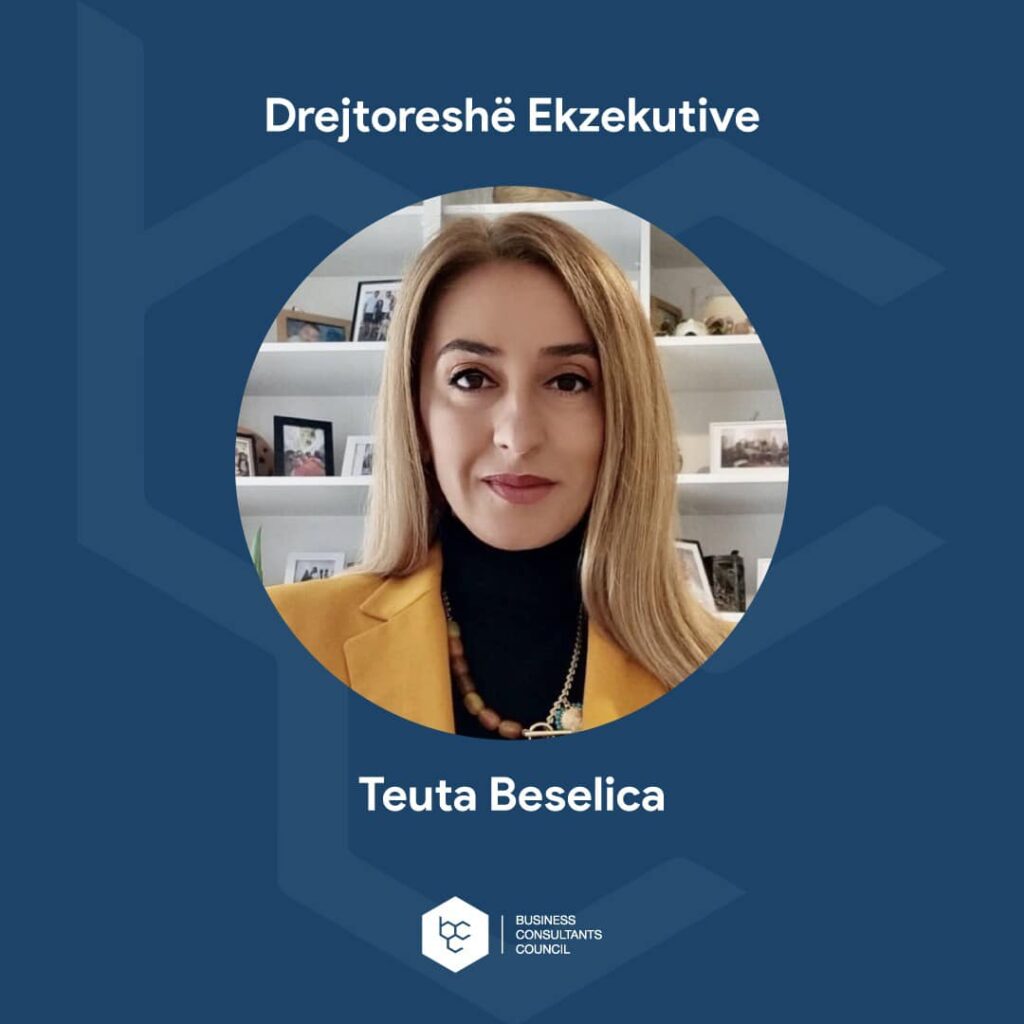 Përzgjidhet Drejtoresha e re Ekzekutive e shoqatës sonë Business Consultants Council - Teuta Beselica