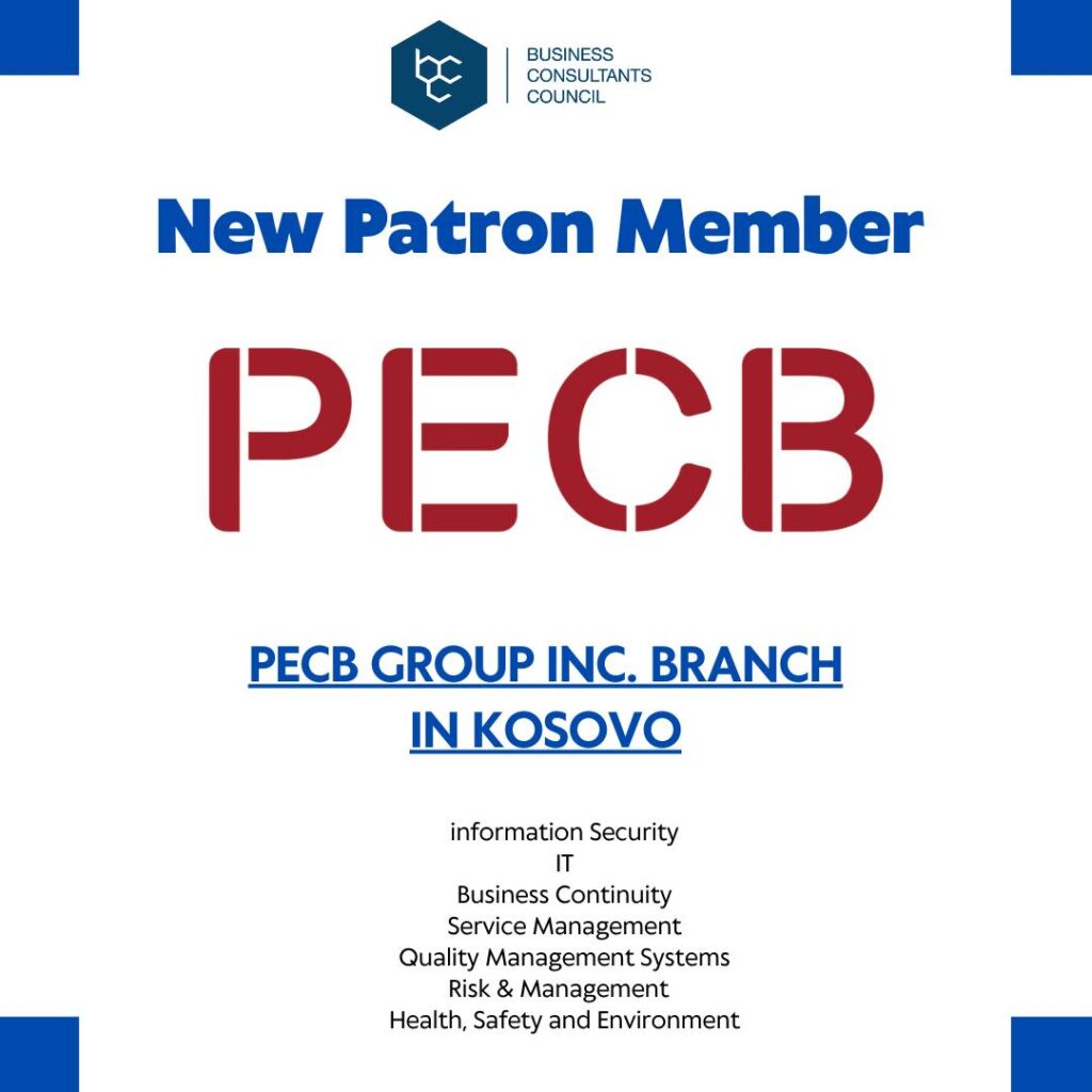 PECB becomes the newest Patron member of the Business Consultants Council