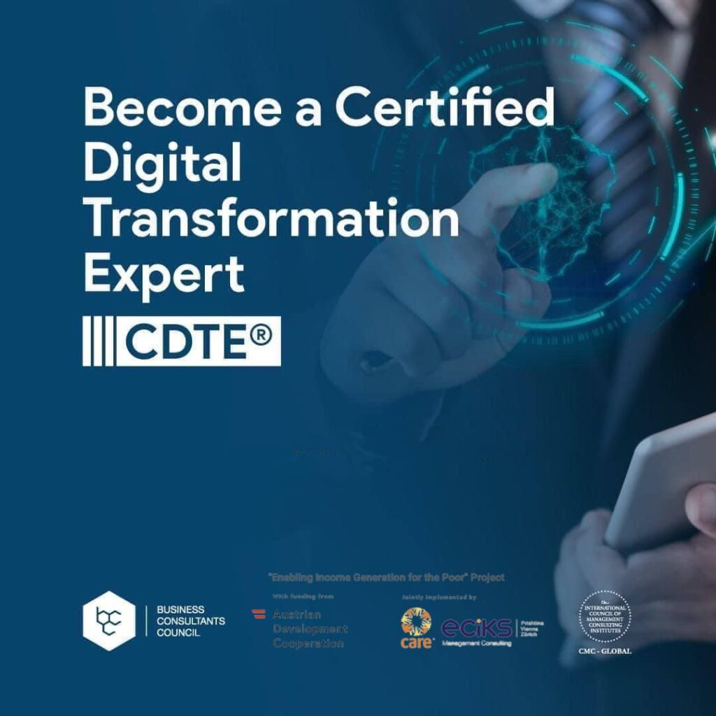 Announcement of the next edition of the Certified Digital Transformation Expert – CDTE© certification