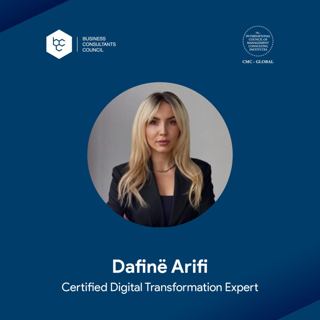 Meet our Certified Digital Transformation Expert CDTE - Dafinë Arifi