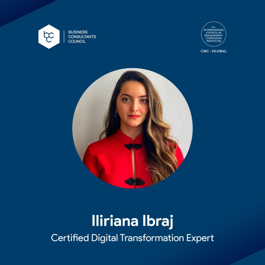 Meet our Certified Digital Transformation Expert CDTE - Iliriana Ibraj