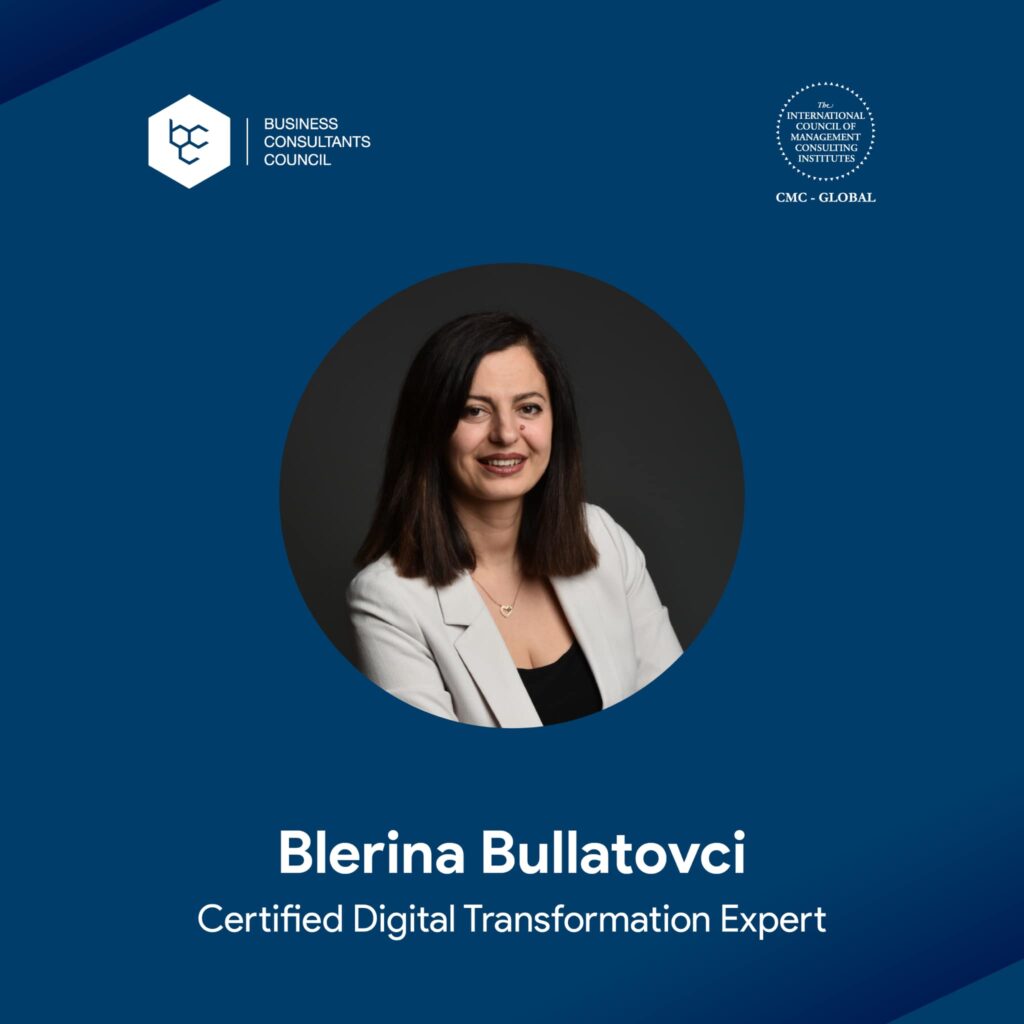 Meet our Certified Digital Transformation Expert CDTE©️ - Blerina Bullatovci