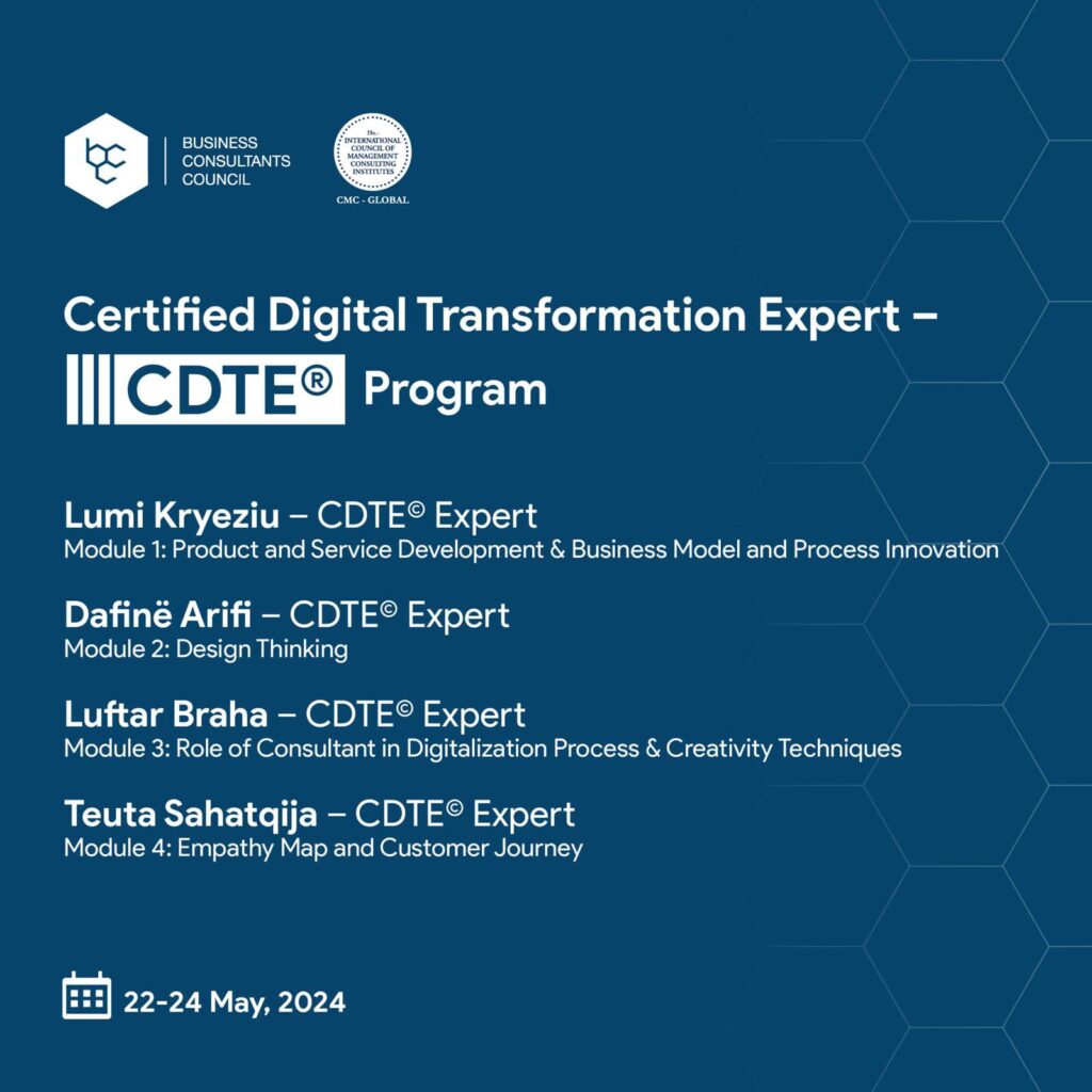 22-24 May | Certified Digital Transformation Expert - CDTE program