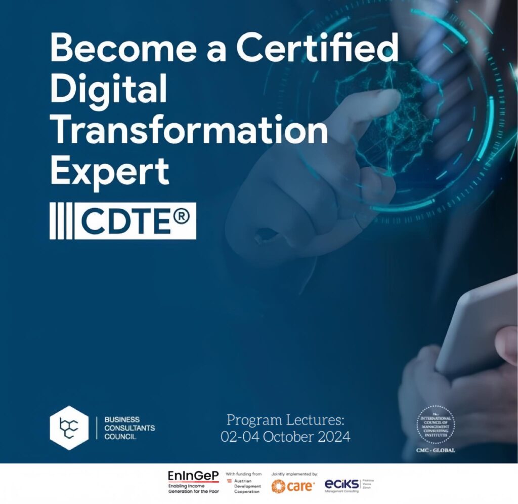 Call for Consultants and Experts for Certified Digital Transformation Expert – CDTE© Certification Program