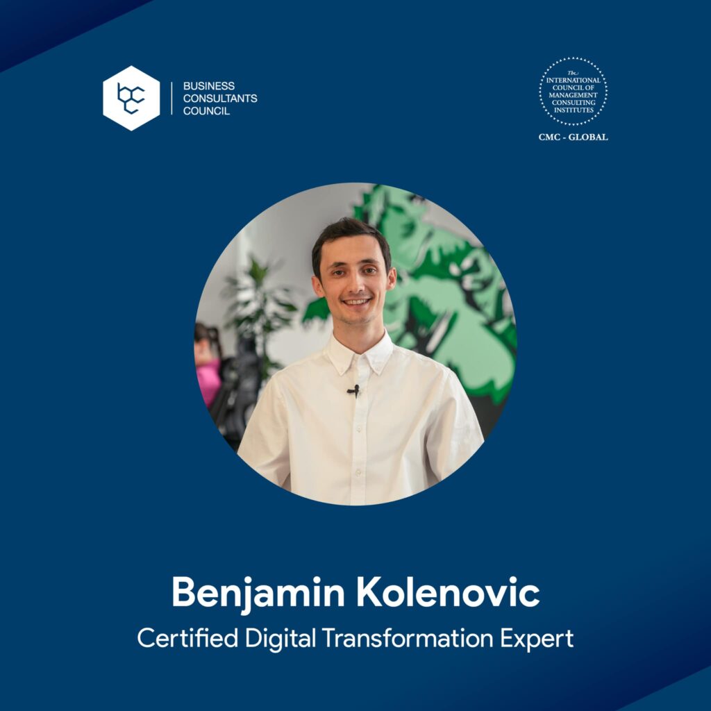 Meet our Certified Digital Transformation Expert CDTE©️ - Benjamin Kolenovic