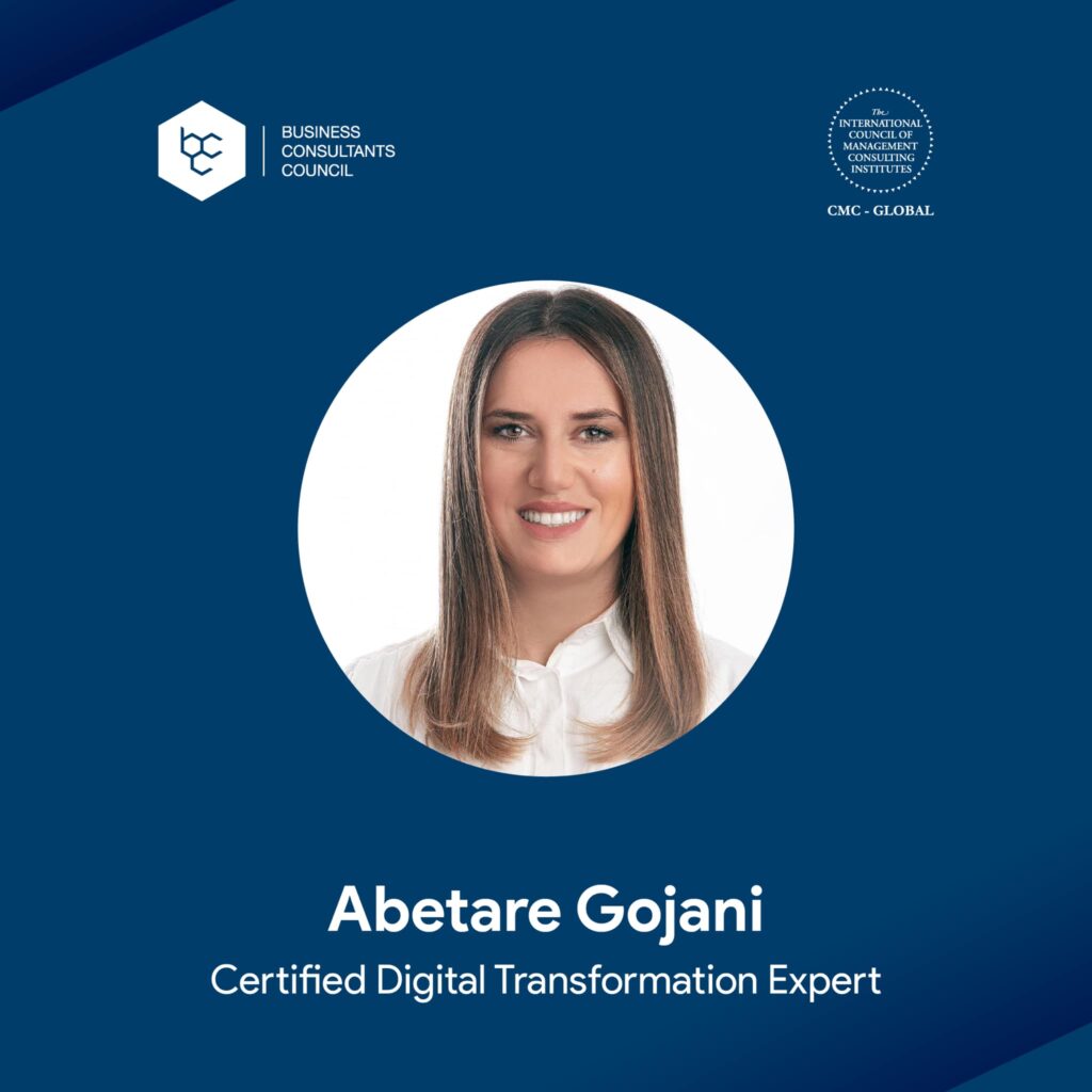 Meet our Certified Digital Transformation Expert CDTE©️ - Abetare Gojani